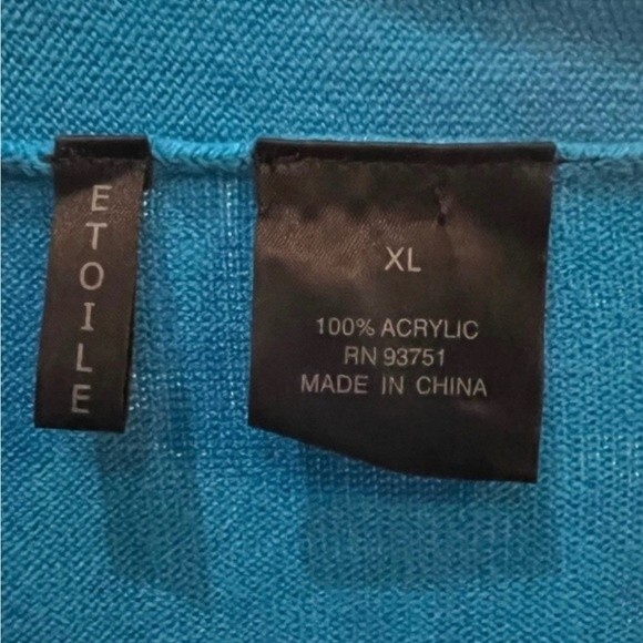 Etoile blue soft cowl neck sweater size XL - Picture 5 of 5